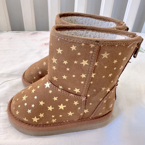 Baby Gap Cozy Boot star boots size 8 - Picture 3 of 7